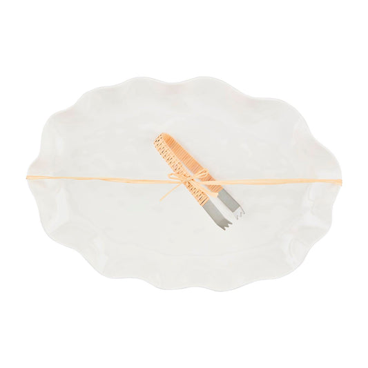 Ruffle Melamine Platter