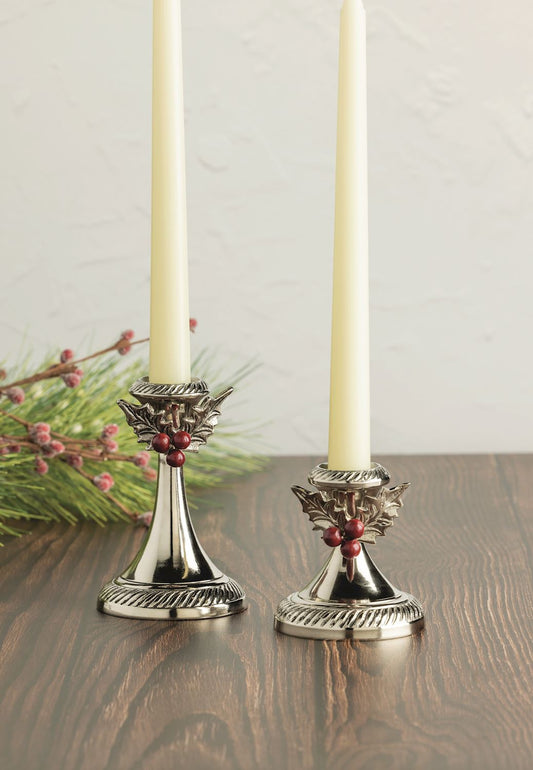 Holly Candlestick