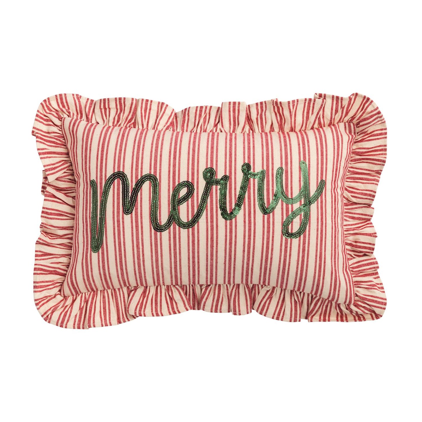 "Merry" Sequin Pillow