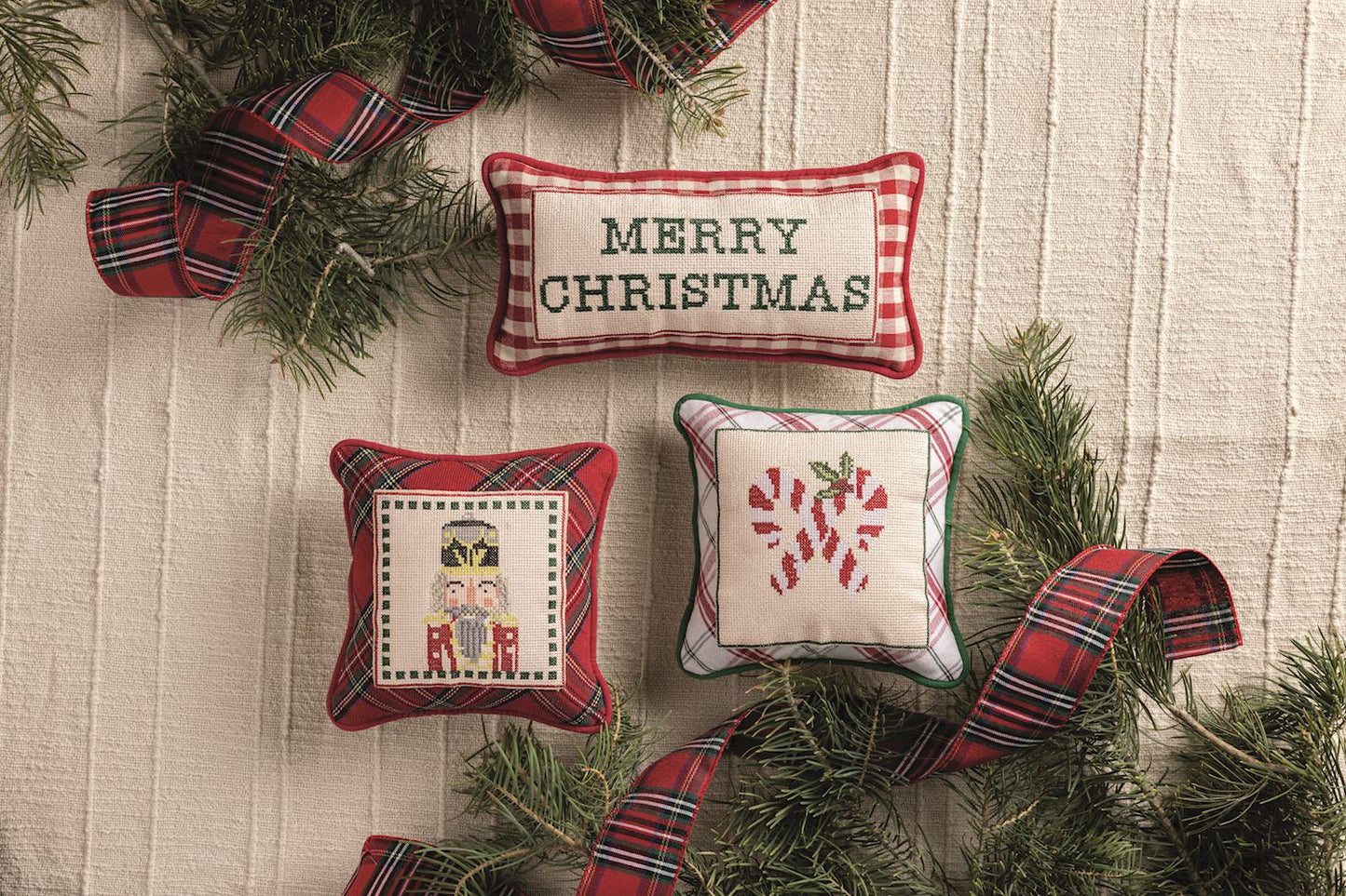 Needlepoint Christmas Pillow