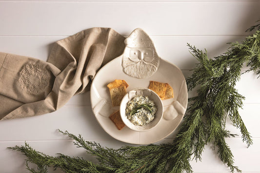 Santa Wreath Chip and Dip Set