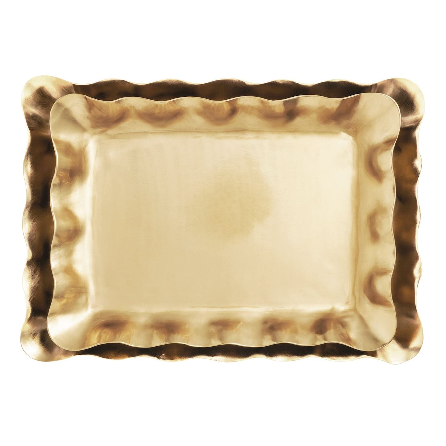 Brass Ruffle Tray