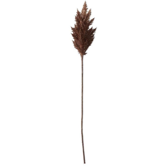 35" Flocked Brown Pampas Bunch