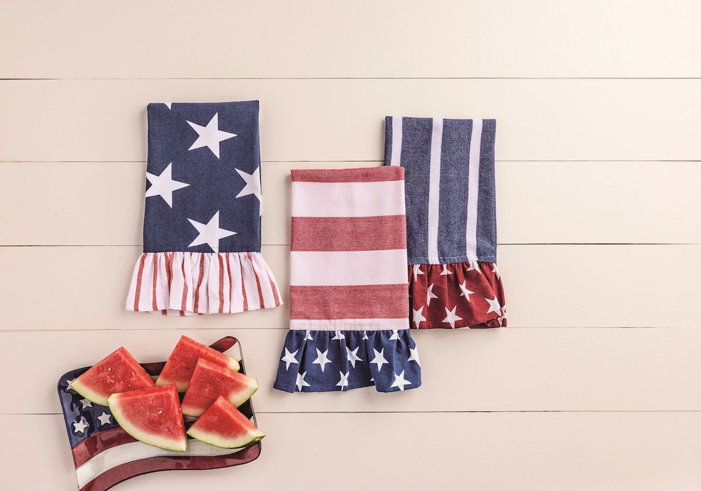 Ruffle Americana Tea Towel