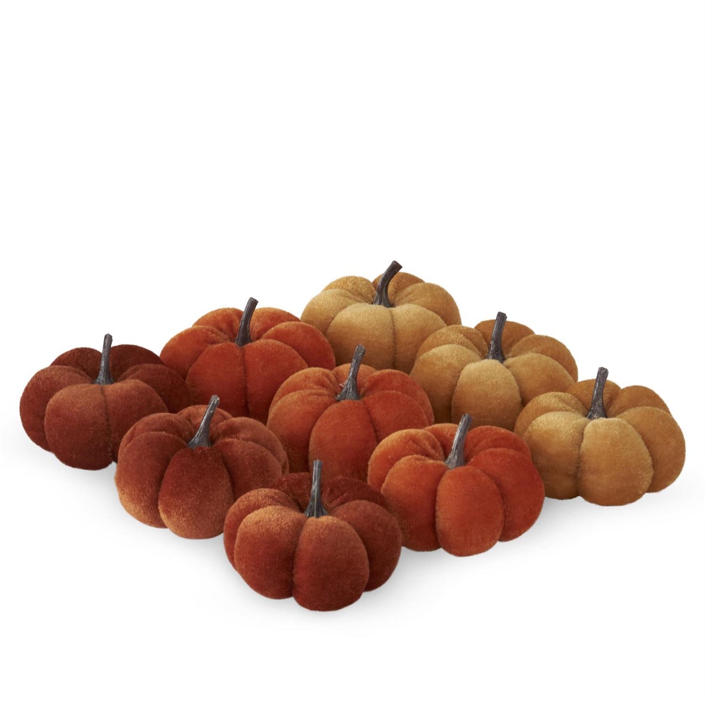 2" Velvet Stuffed Pumpkin