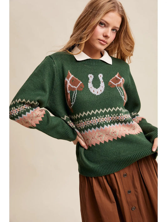 Horse & Horseshoe Sweater