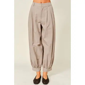 Tencel Shirring Balloon Pants