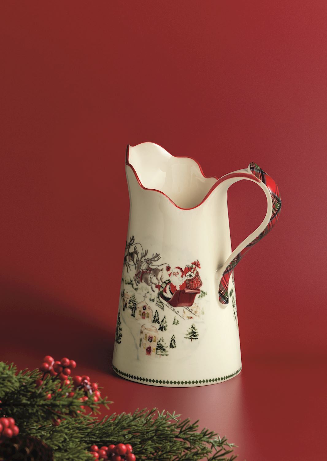 Santa Scene Pitcher