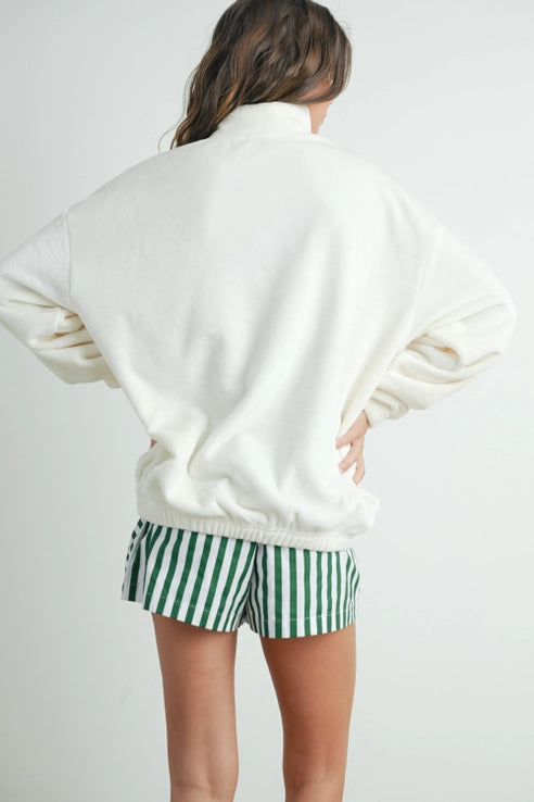 Sunday Morning Half Zip Sweatshirt