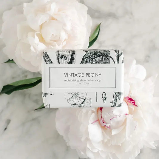 Vintage Peony Shea Butter Bar Soap
