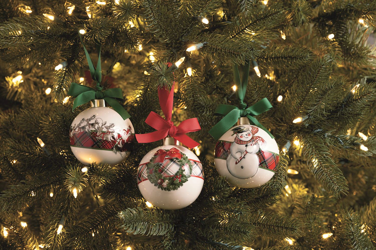 Tartan Stripe Ornament