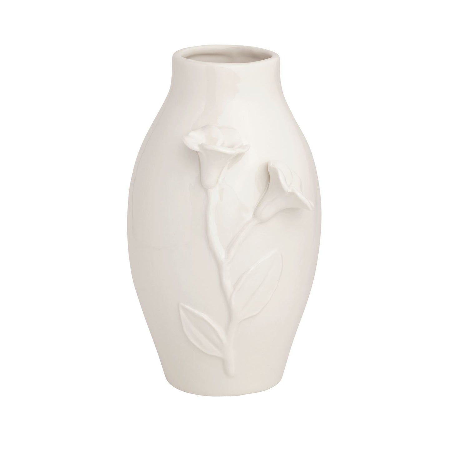White Flower Vase