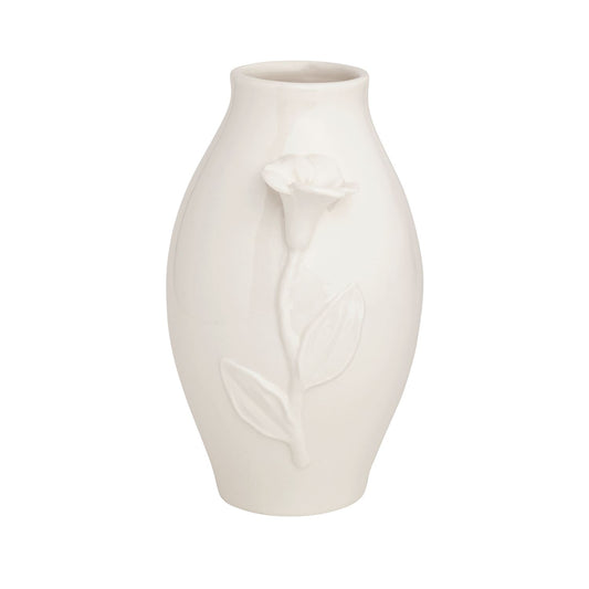 White Flower Vase