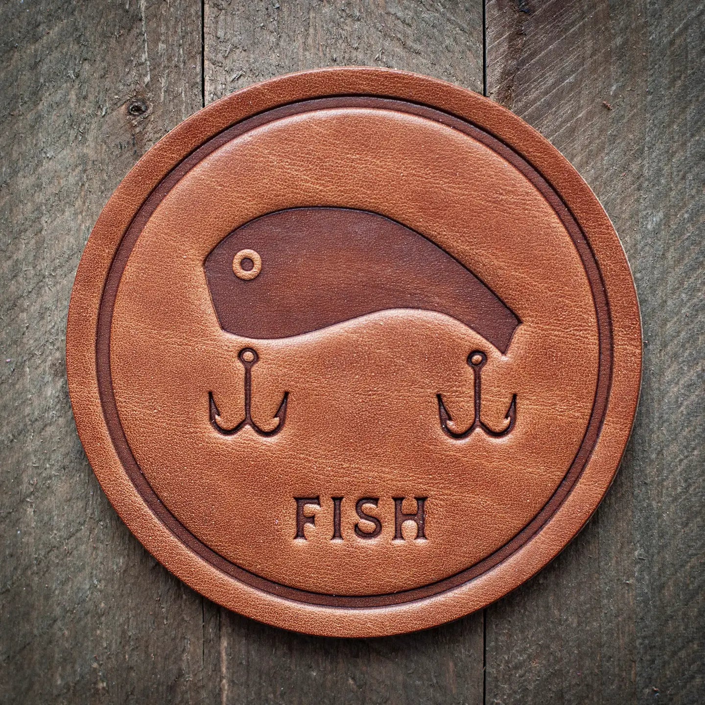 Fish Leather Coaster