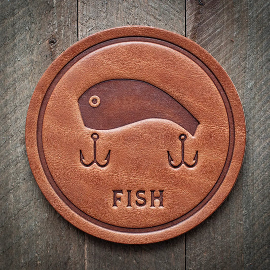 Fish Leather Coaster
