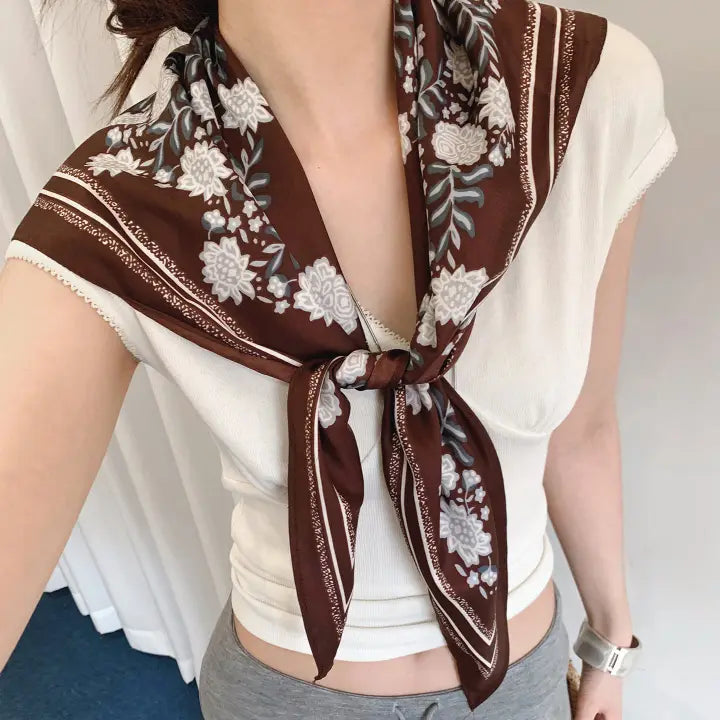 Floral Print Scarf