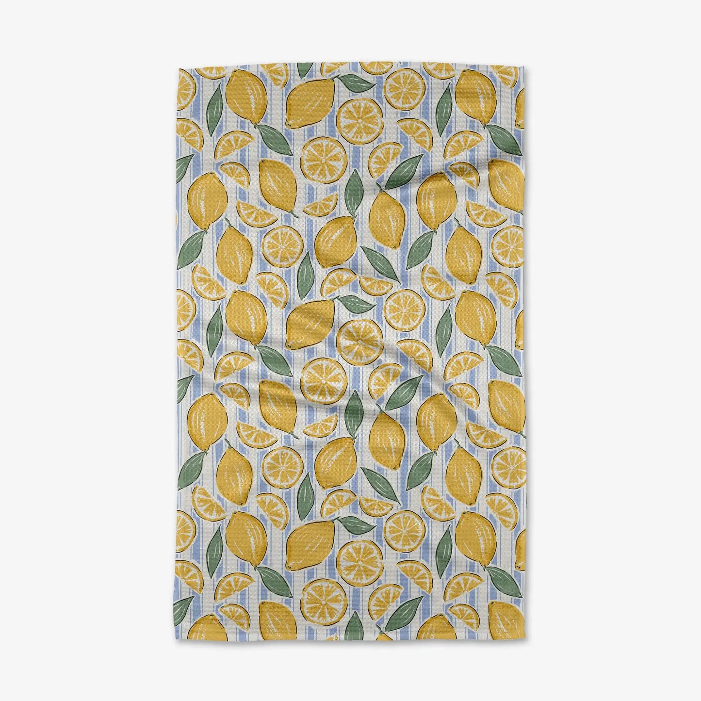 Sour Lemon Stripes Tea Towel