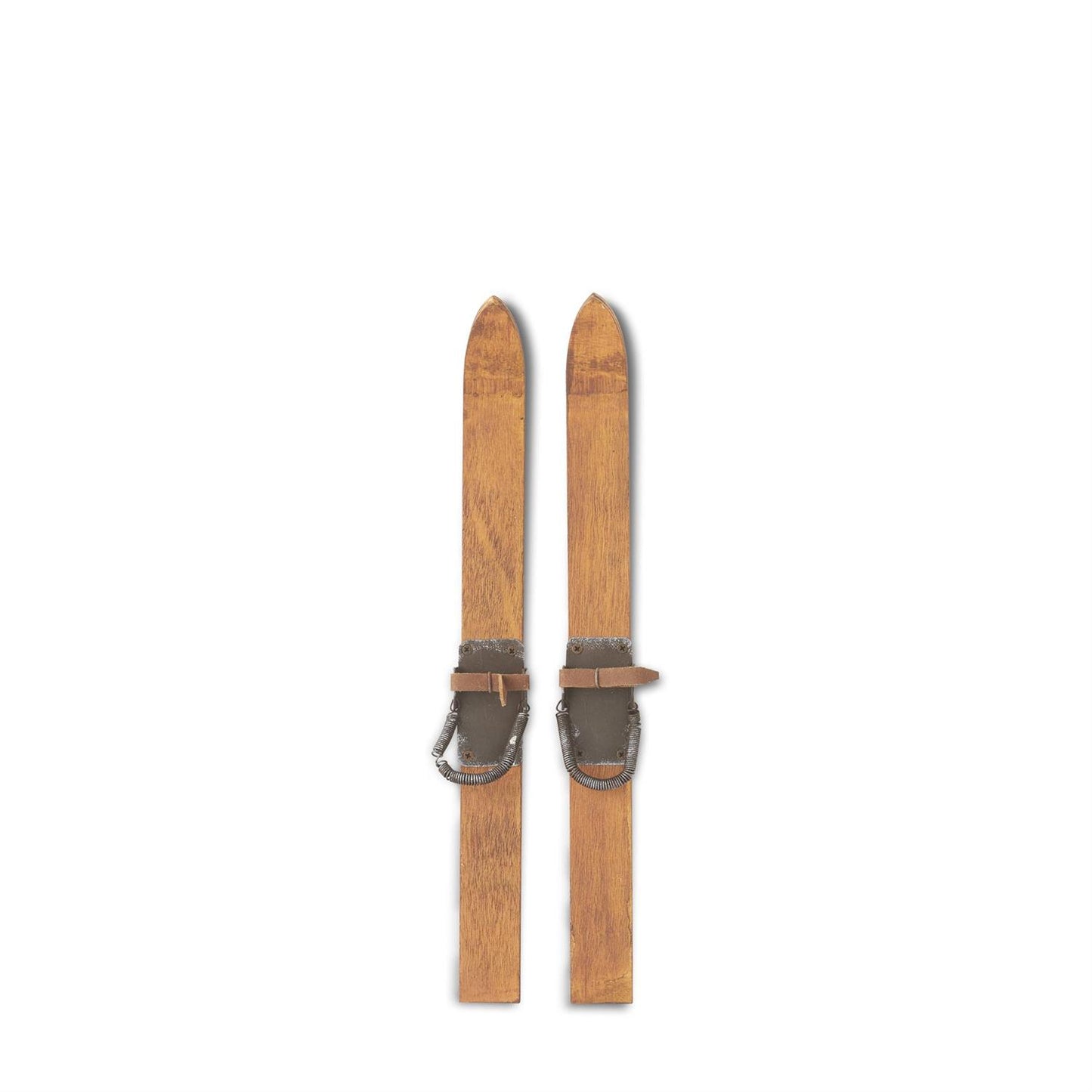 Pair of 12" Wooden Skis