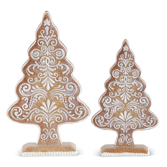 Resin Glittered Gingerbread Tree