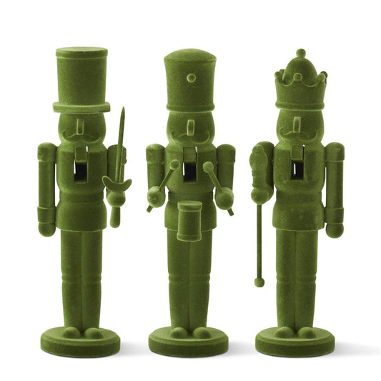 12" Green Velvet Nutcracker