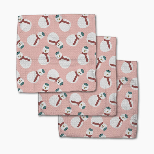 Snowman Dishcloth Set