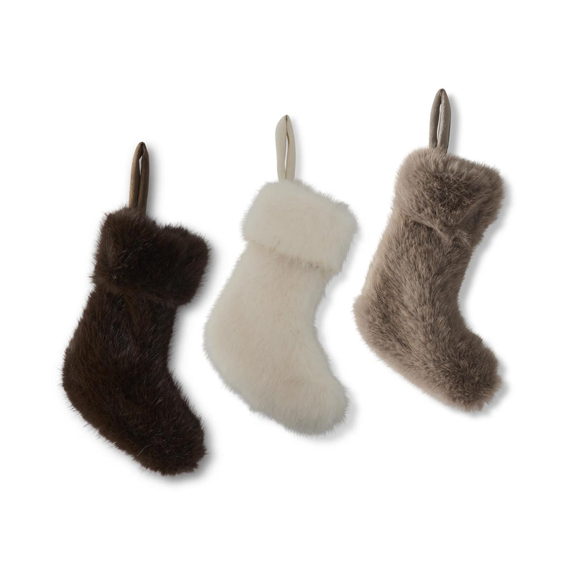 8" Mini Fur Stocking