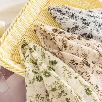 Floral Print Square Scarf