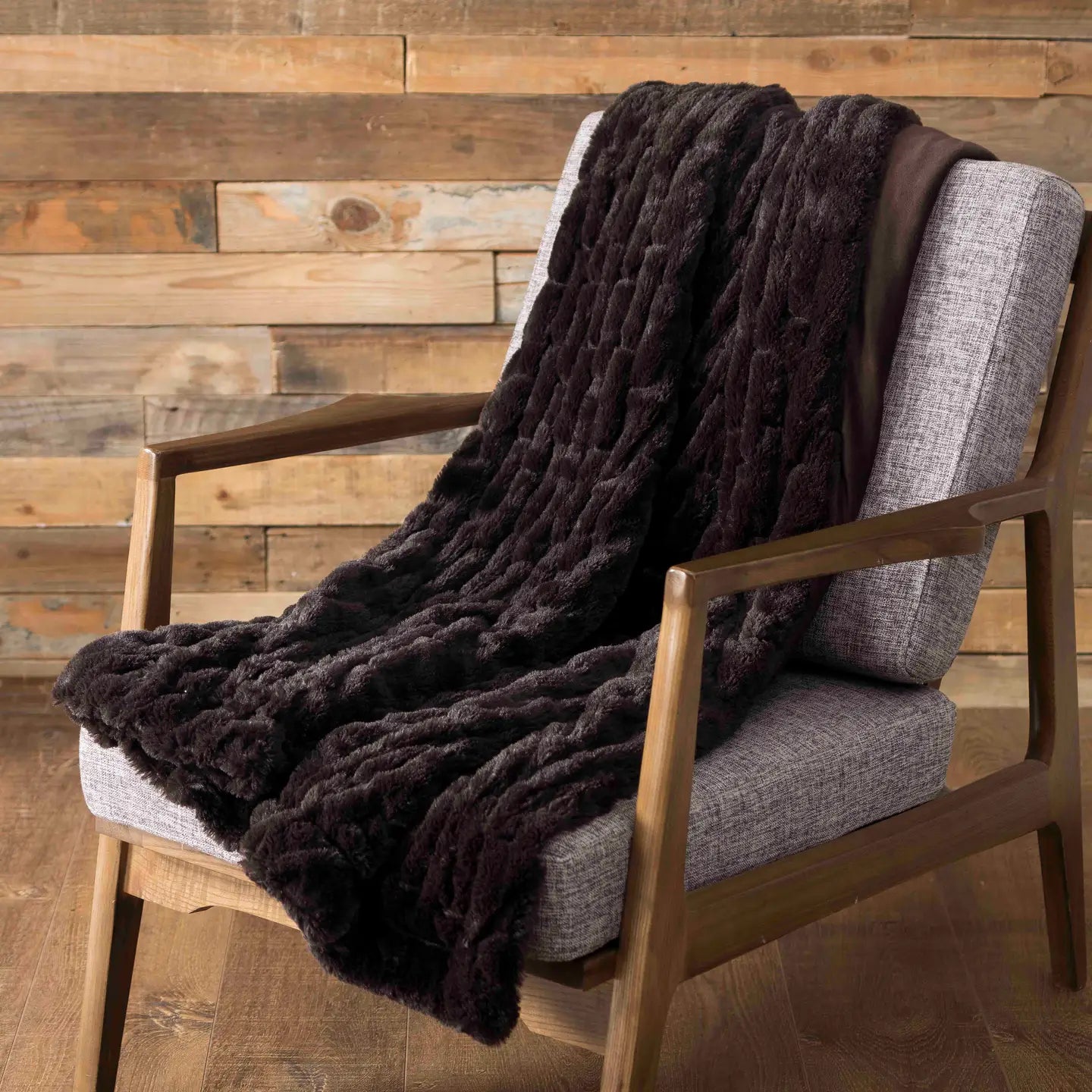 Chocolate Fur Throw