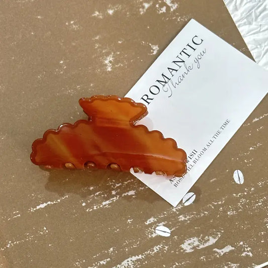 Wave Edged Spotted Tie Dye Hair Claws