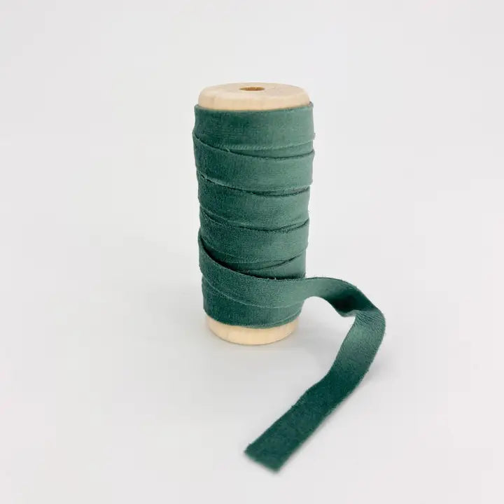 Thin Velvet Finished Edged Ribbon