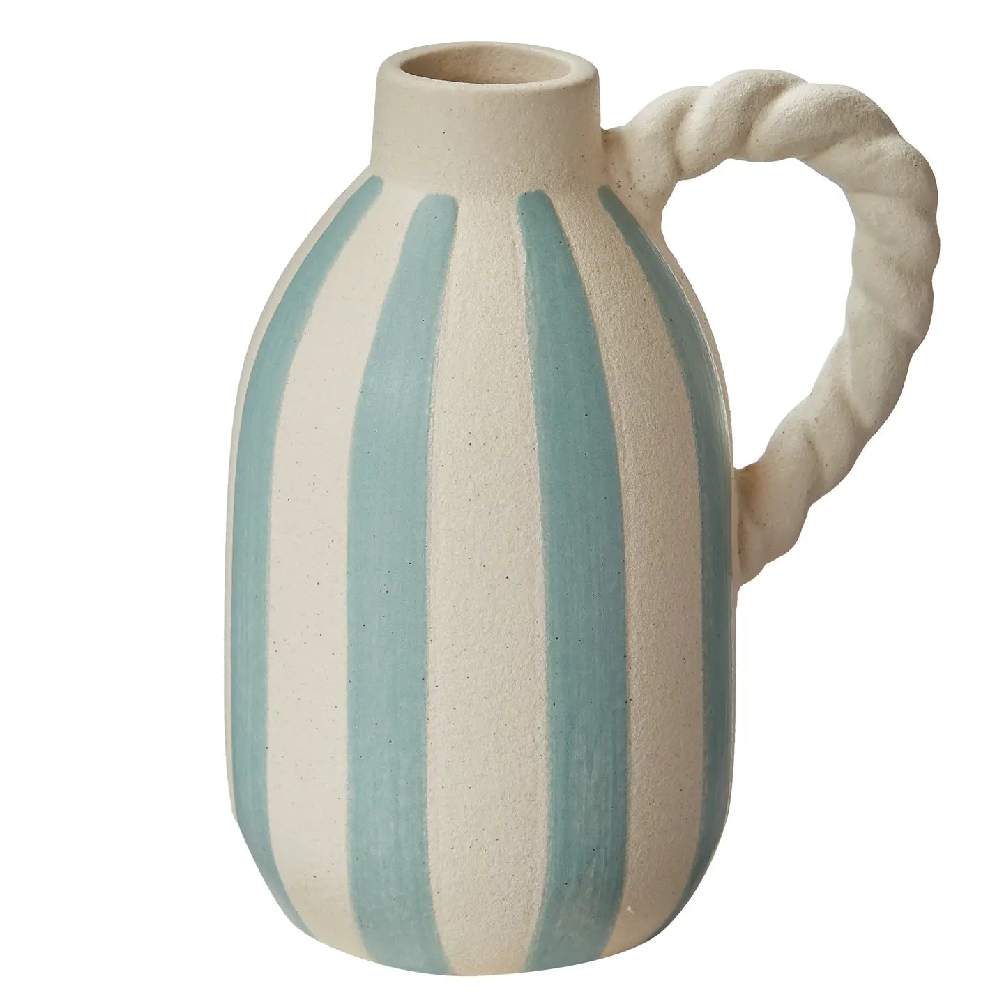 Stripped Stoneware Vase
