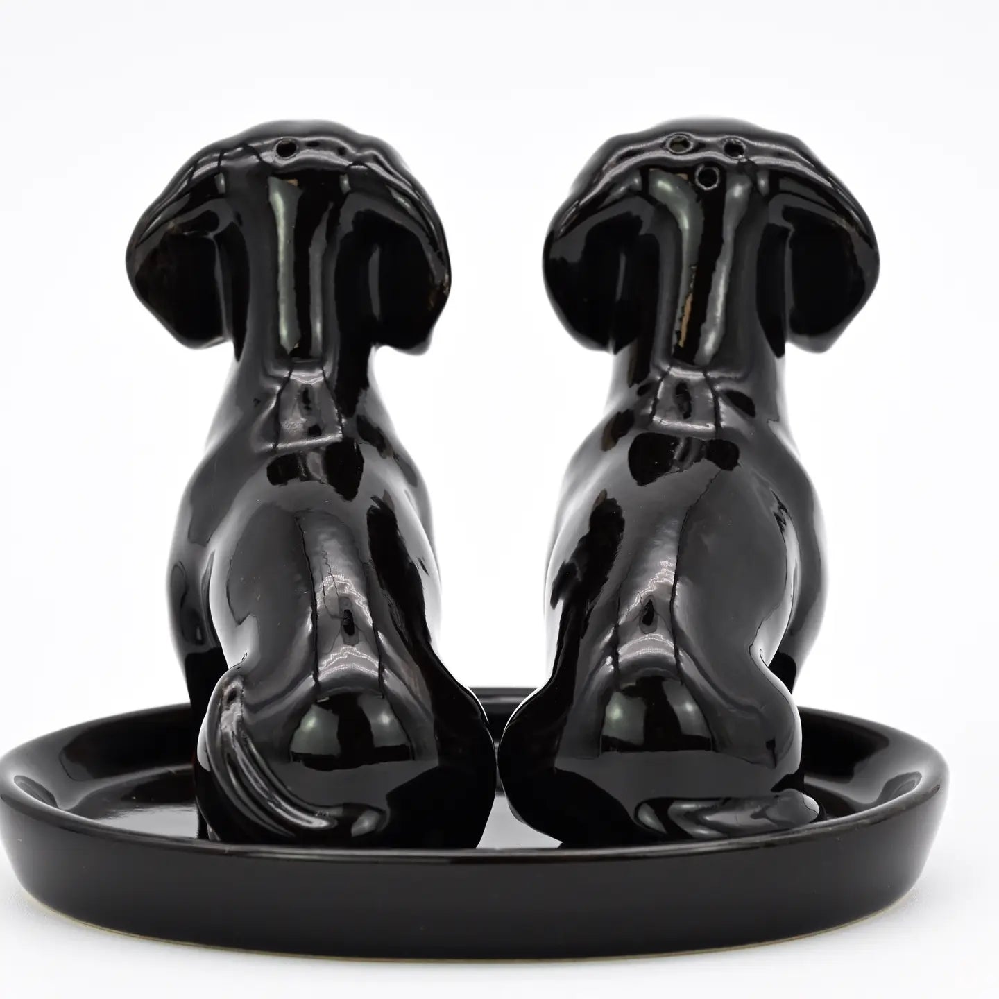 Dachshund Salt & Pepper Shaker with Tray