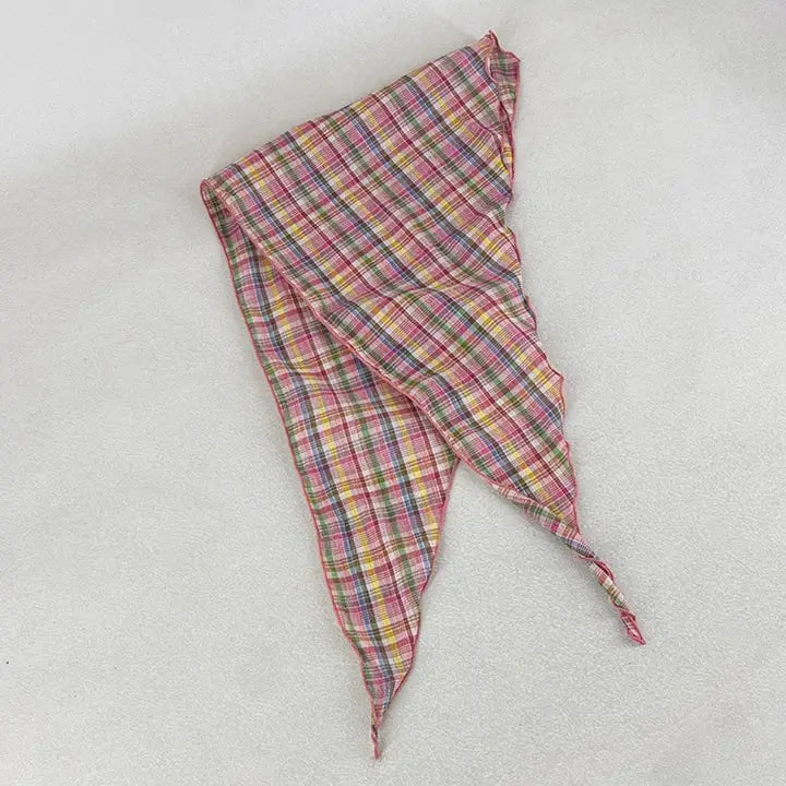 Plaid Bandana Scarf