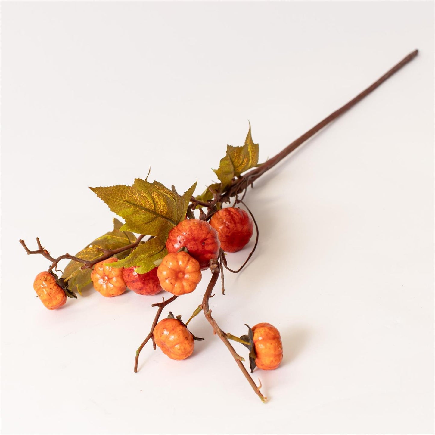 35" Orange Pumpkin Branch