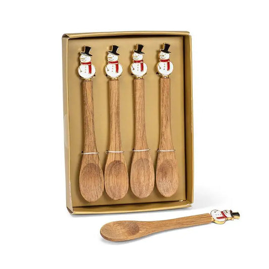 Set of Snowman Spoons