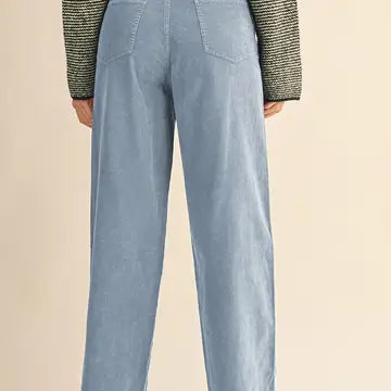 Corduroy High Waist Wide Leg Pants