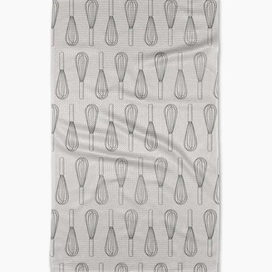 Kitchen Whisks Geometry Towel