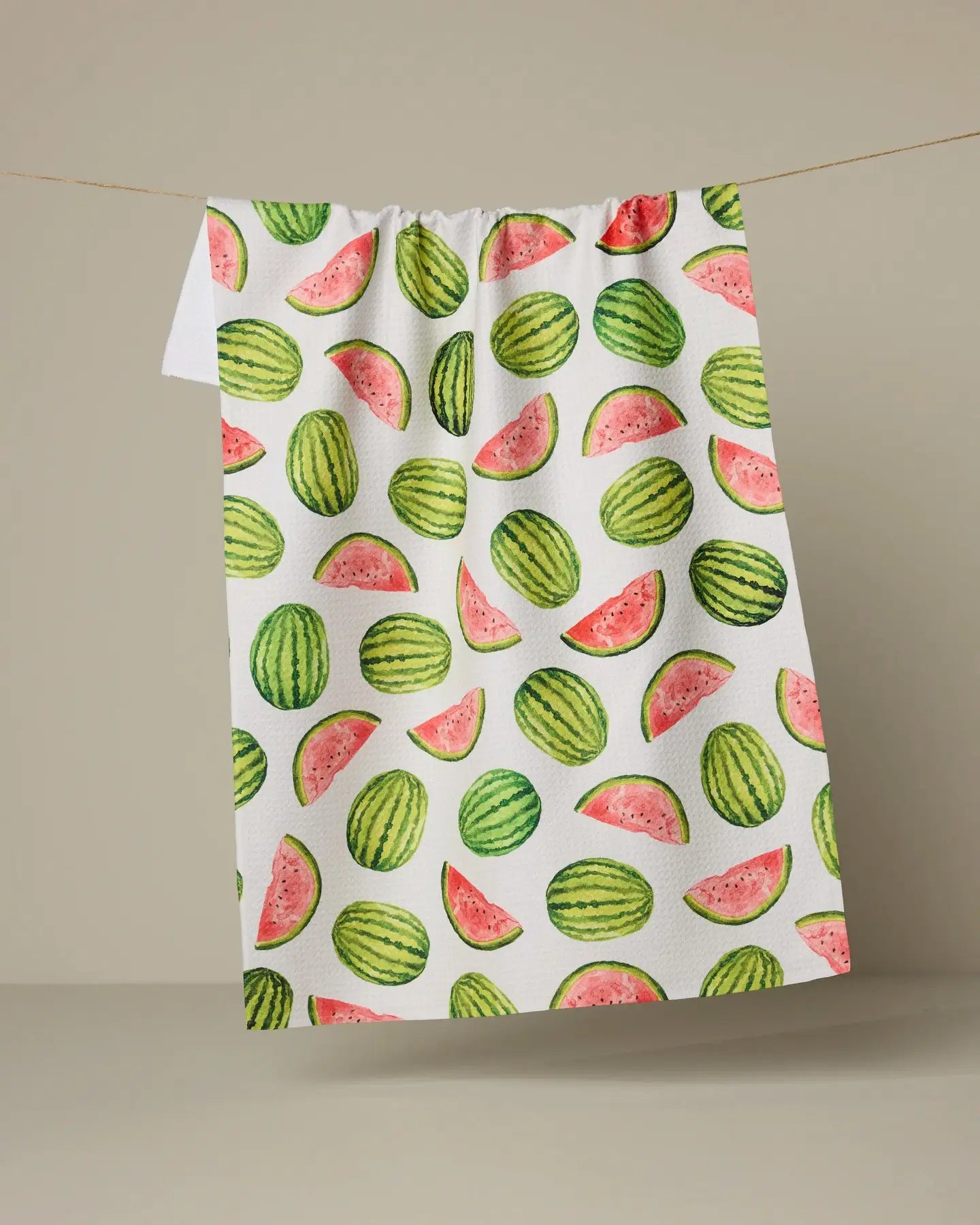 Melon Market Geometry Tea Towel