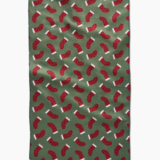 Heart Stockings Geometry Towel