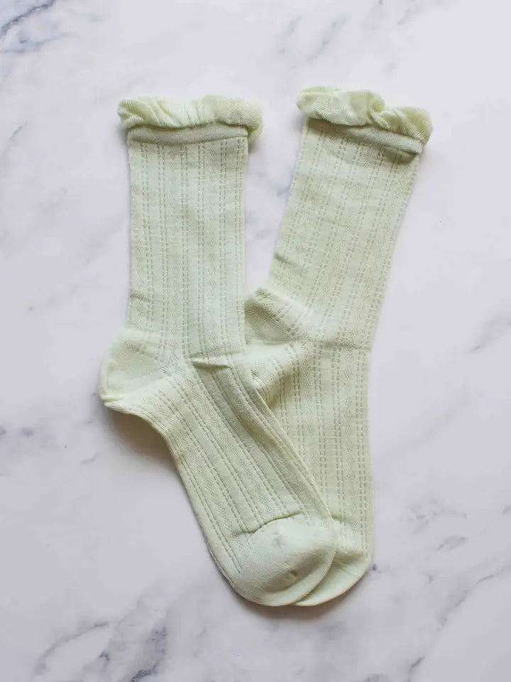 See Through Lace Socks