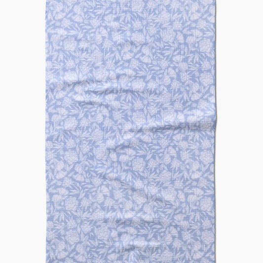 Geometry Whispering Spring Petals Tea Towel