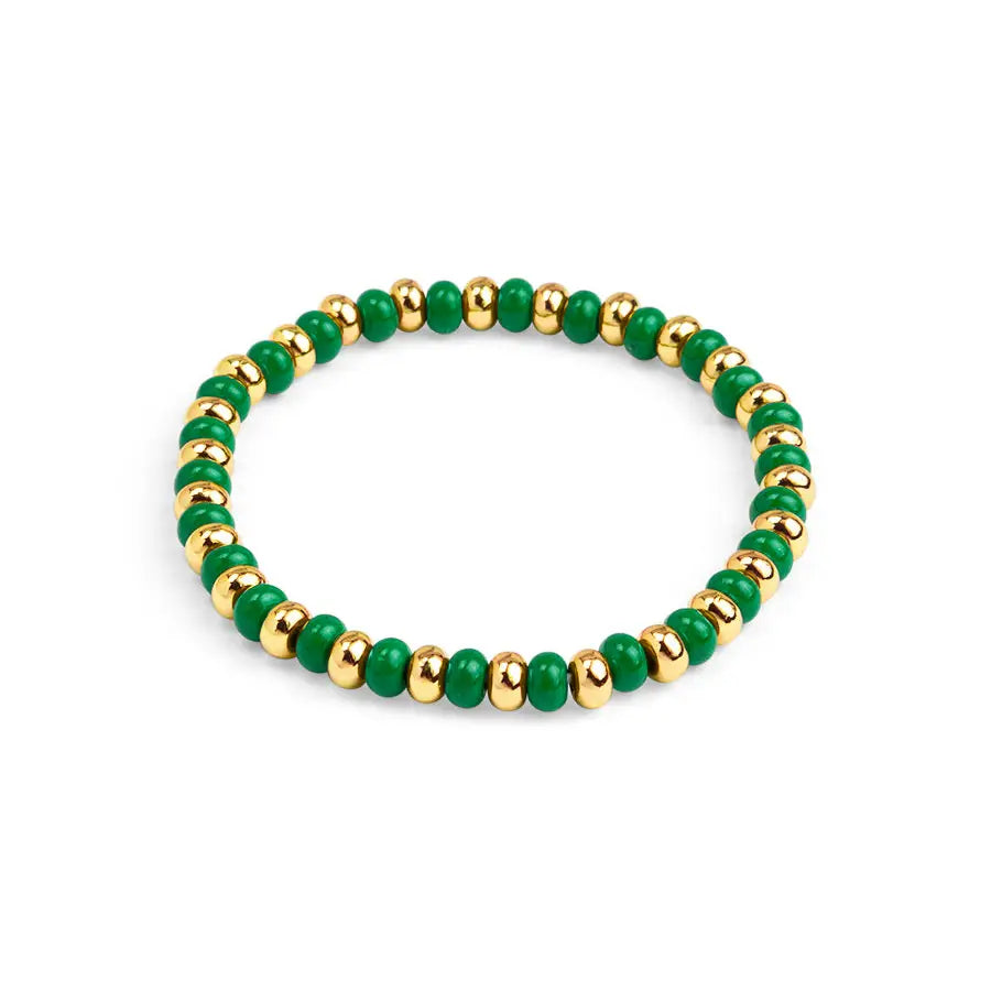 Enamel Stretch Beaded Bracelet