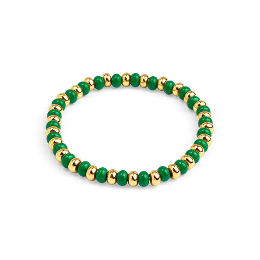 Enamel Stretch Beaded Bracelet