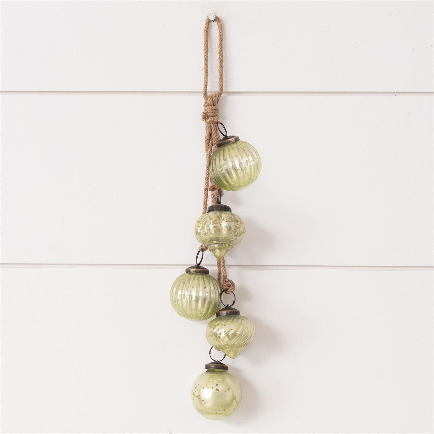 Green Glass Hanging Cluster