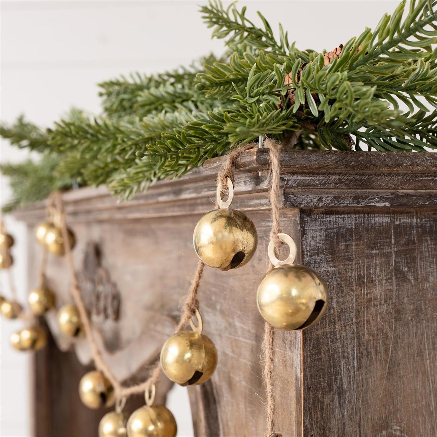 Brass Jingle Bell Garland