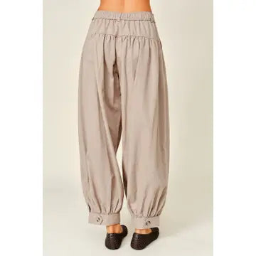 Tencel Shirring Balloon Pants