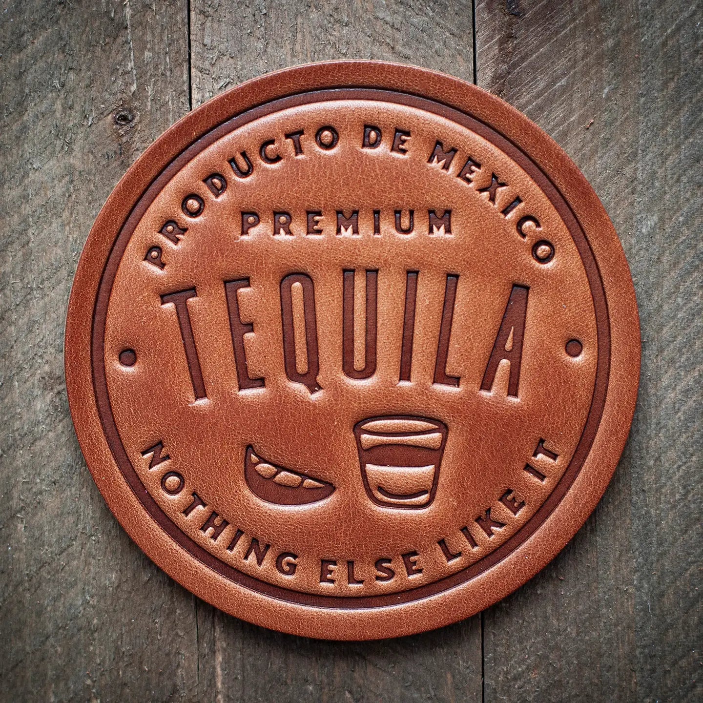 Tequila Leather Coaster