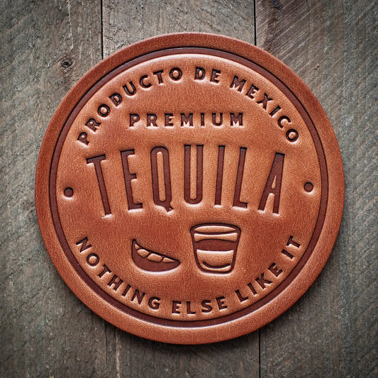 Tequila Leather Coaster