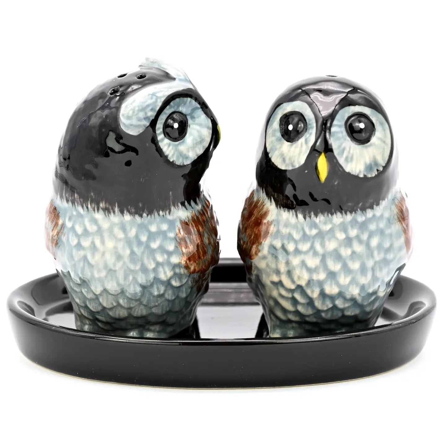 Owl Salt & Pepper with Tray