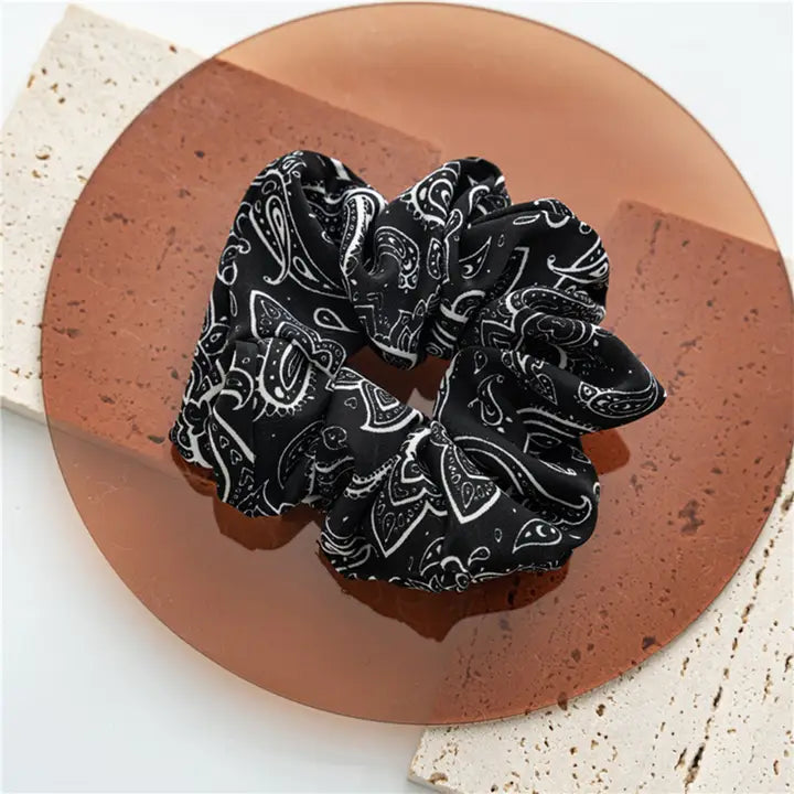 Paisley Print Scrunchie